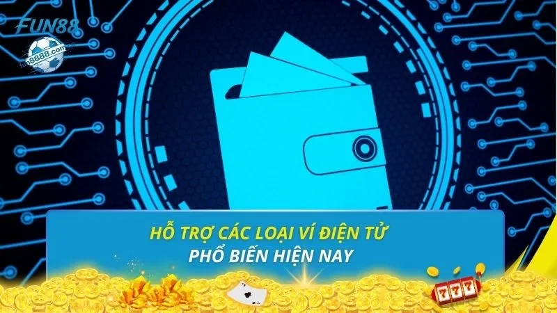 Hỗ trợ các loại ví điện tử phổ biến hiện nay