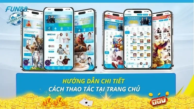 Hướng dẫn chi tiết cách thao tác tại trang chủ